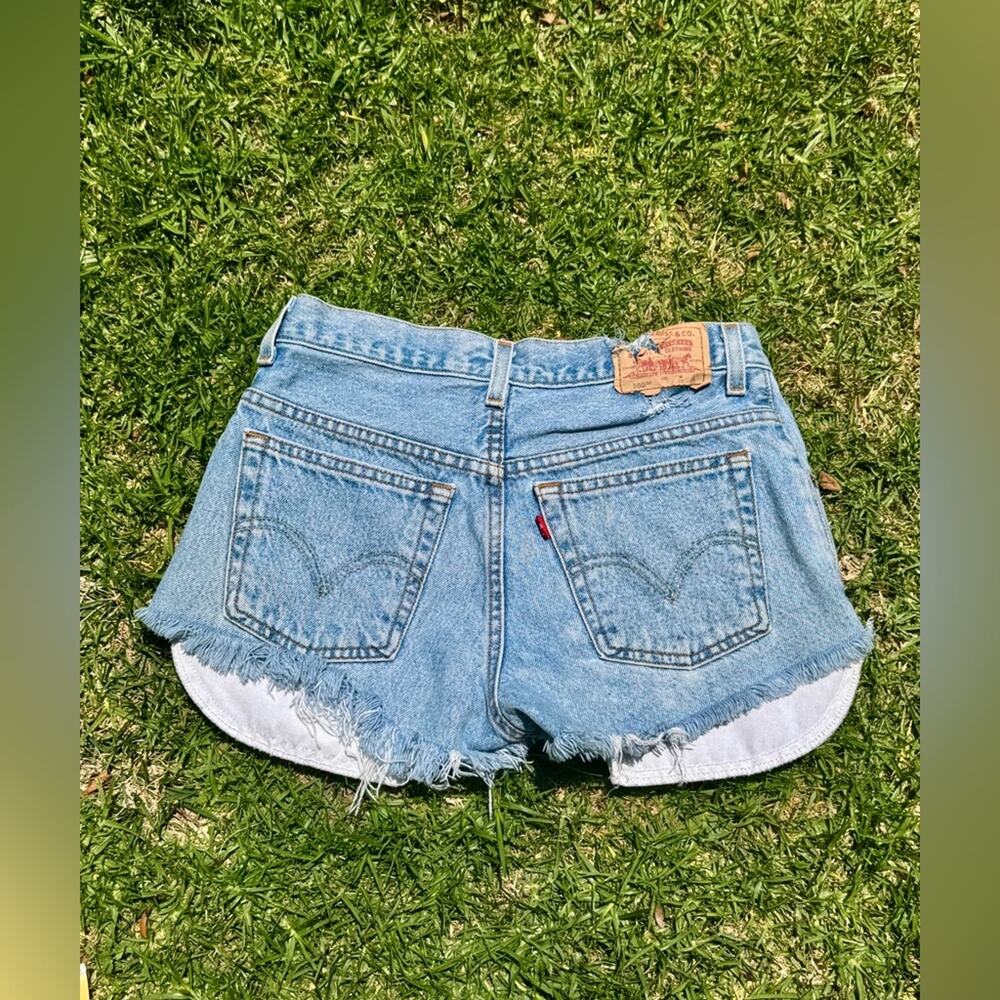 Y2K Vintage 100% Cotton Cut Off Denim Shorts - Picture 2 of 8